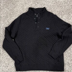 L.L. Bean Black Quilted Sweatshirt